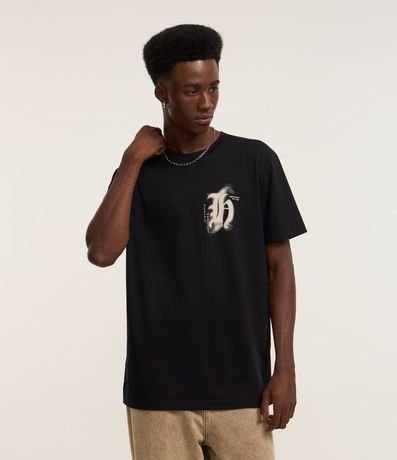 Remera Comfort en Algodón con Estampa Lettering