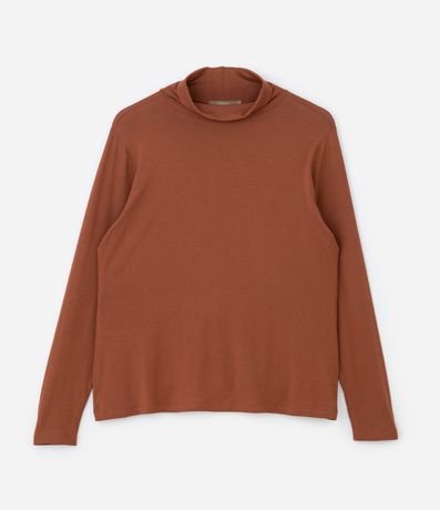 Blusa Cuello Alto en Viscolycra Curve & Plus Size 4