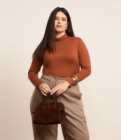 Blusa Cuello Alto en Viscolycra Curve & Plus Size 2