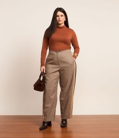 Blusa Cuello Alto en Viscolycra Curve & Plus Size 3