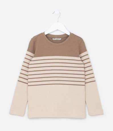 Remera Infantil Listradas con Bloques en Color - Talle 5 al 14 años 1