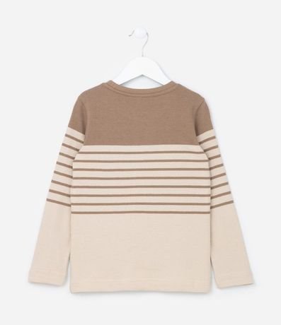 Remera Infantil Listradas con Bloques en Color - Talle 5 al 14 años 2