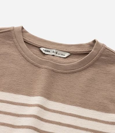 Remera Infantil Listradas con Bloques en Color - Talle 5 al 14 años 4