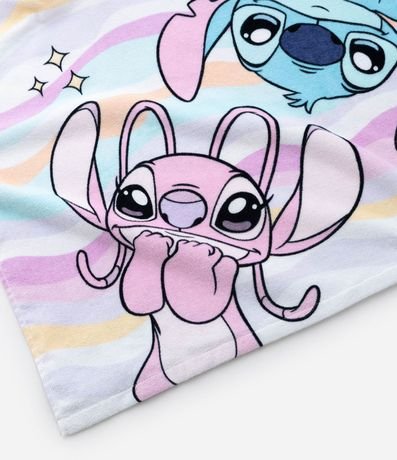 Poncho Infantil con Estampa Angel y Stitch- Talle Único 2