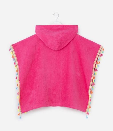 Poncho Infantil Toalla con Mini Pompones - Talle único 2