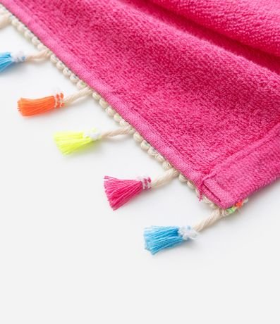 Poncho Infantil Toalla con Mini Pompones - Talle único 4