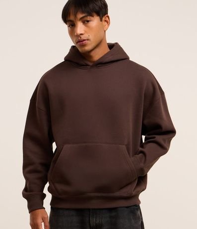 Saco Boxy en Algodón con Felpa Liso