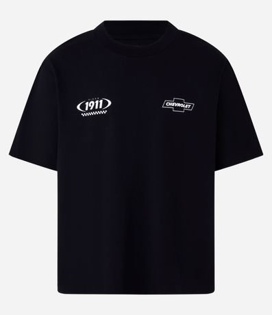 Remera Boxy en Algodón Grueso con Estampa Chevrolet 7