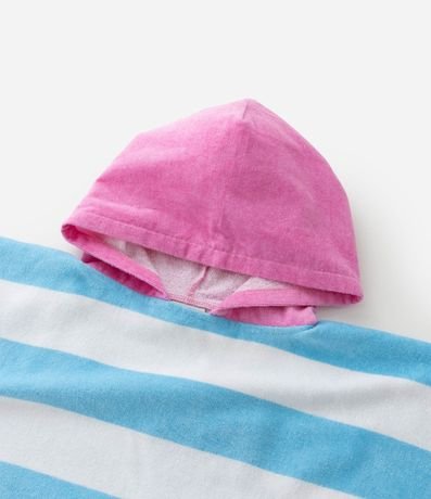 Poncho Infantil Toalla con Bolsillos Frutilla - Talle único 5