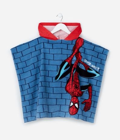 Poncho Infantil  con Estampa Spider-Man - Talle único