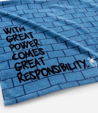 Poncho Infantil  con Estampa Spider-Man - Talle único 3