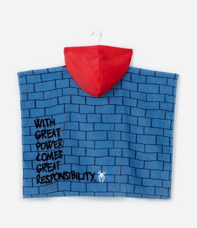 Poncho Infantil  con Estampa Spider-Man - Talle único 6