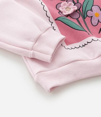 Conjunto Infantil Calentito con Bordado Flores - Talle 1 a 6 años 8