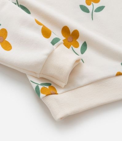 Conjunto Infantil Canelado con Estampa Flores - Talle 1 a 6 años 8