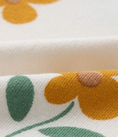 Conjunto Infantil Canelado con Estampa Flores - Talle 1 a 6 años 10