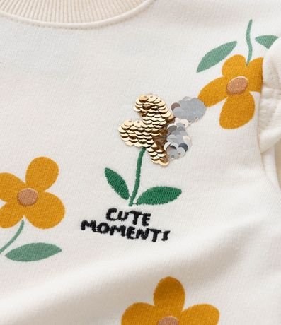 Conjunto Infantil Canelado con Estampa Flores - Talle 1 a 6 años 12