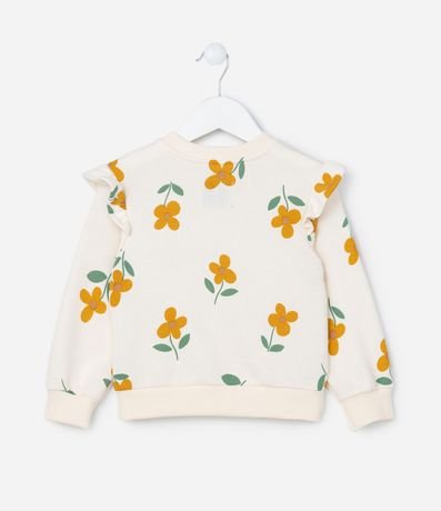 Conjunto Infantil Canelado con Estampa Flores - Talle 1 a 6 años 3