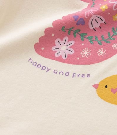 Blusa Infantil en Algodón Estampa de Pájaros - Talle 1 a 6 años 4