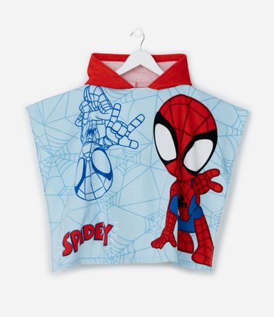 Poncho Infantil con Estampado Spidey - Talle único 1