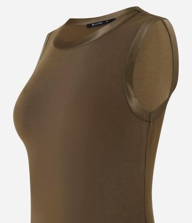Blusa de Punto con Detalle en Satén 7