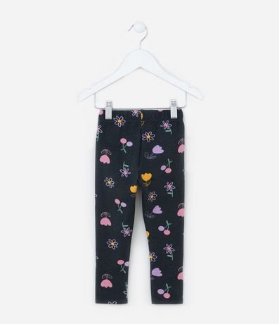 Pantalón Legging Infantil con Estampa Tulipas - Talle 1 a 6 años 2