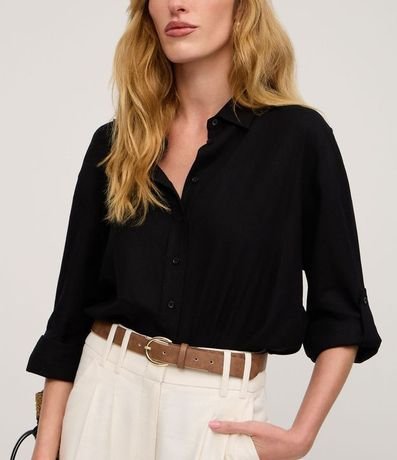 Camisa Manga Larga en Viscolino 4