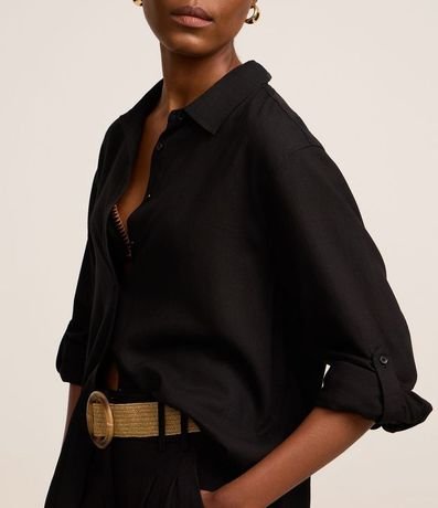 Camisa Manga Larga en Viscolino 5