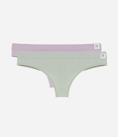 Kit 02 Bombachas Bikini Hilo Seamless