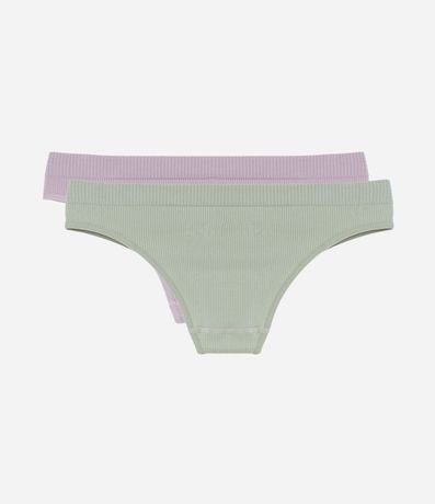 Kit 02 Bombachas Bikini Seamless Texturizadas 2