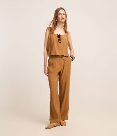 Blusa en Viscosa con Escote Cuadrado 3