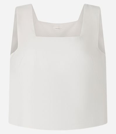 Blusa en Viscosa con Escote Cuadrado 5