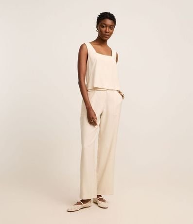 Blusa en Viscosa con Escote Cuadrado 2