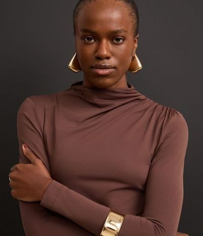 Vestido Midi en Poliamida con Cuello y Detalle Fruncido 7