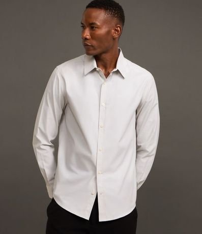 Camisa Social en Tricolina de Cuadros Grid 4