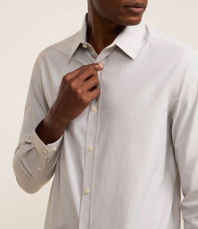 Camisa Social en Tricolina de Cuadros Grid 5