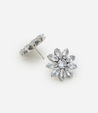 Caravana Botón de Flor en Zirconia 2