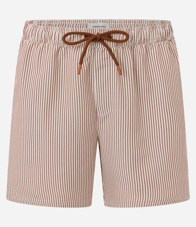 Bermuda de Baño Rayada en Microfibra con Textura Ana Ruga 5