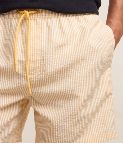 Bermuda de Baño Rayada en Microfibra con Textura Ana Ruga 4