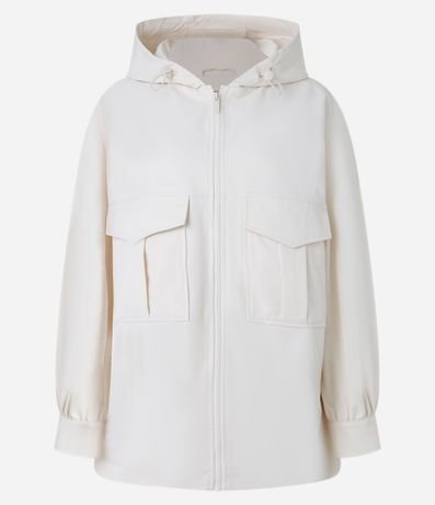 Campera Oversized con Ajustador en la Capucha y Bolsillos Cargo 8