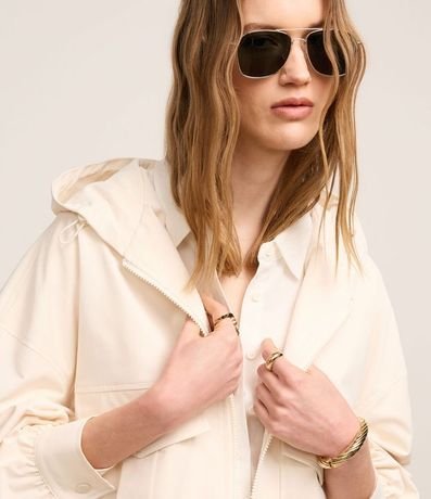 Campera Oversized con Ajustador en la Capucha y Bolsillos Cargo 3