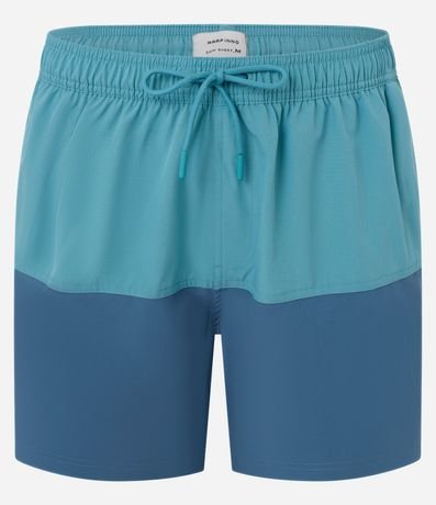 Bermuda en Microfibra con Bolsillo con cremallera y Estampa Bicolor 5