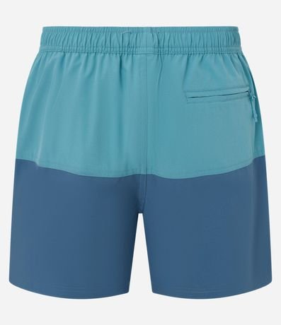 Bermuda en Microfibra con Bolsillo con cremallera y Estampa Bicolor 6