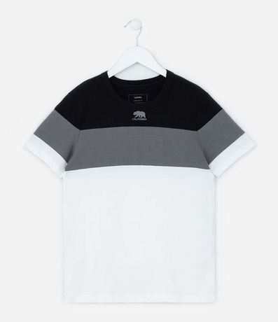 Remera Infantil con Estampa California y Recortes Texturizados - Talle 5 a 14 años