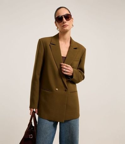 Blazer Oversize de Doble Botonadura