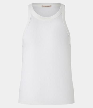 Blusa Básica Regular en Rib de Algodón 5