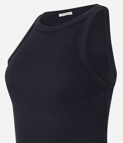 Blusa Básica Regular en Rib de Algodón 9