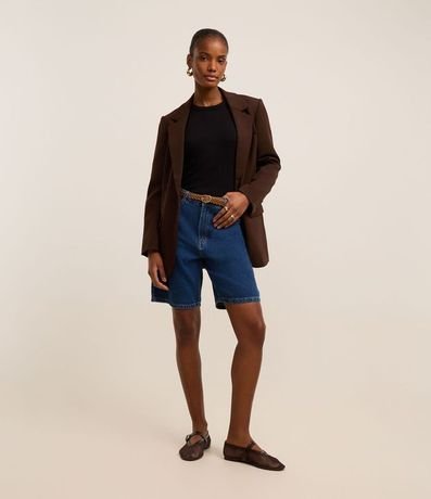 Blusa Básica Regular en Rib de Algodón 3