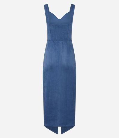 Vestido Boho New Midi en Gamuza con Fenda en la Bajo 7