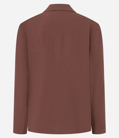 Blazer Oversized en Viscolino con Botones y Bolsillos 10