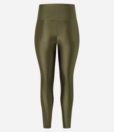 Pantalón Legging Deportiva en Microfibra con Efecto Metalizado y Bolsillo 6